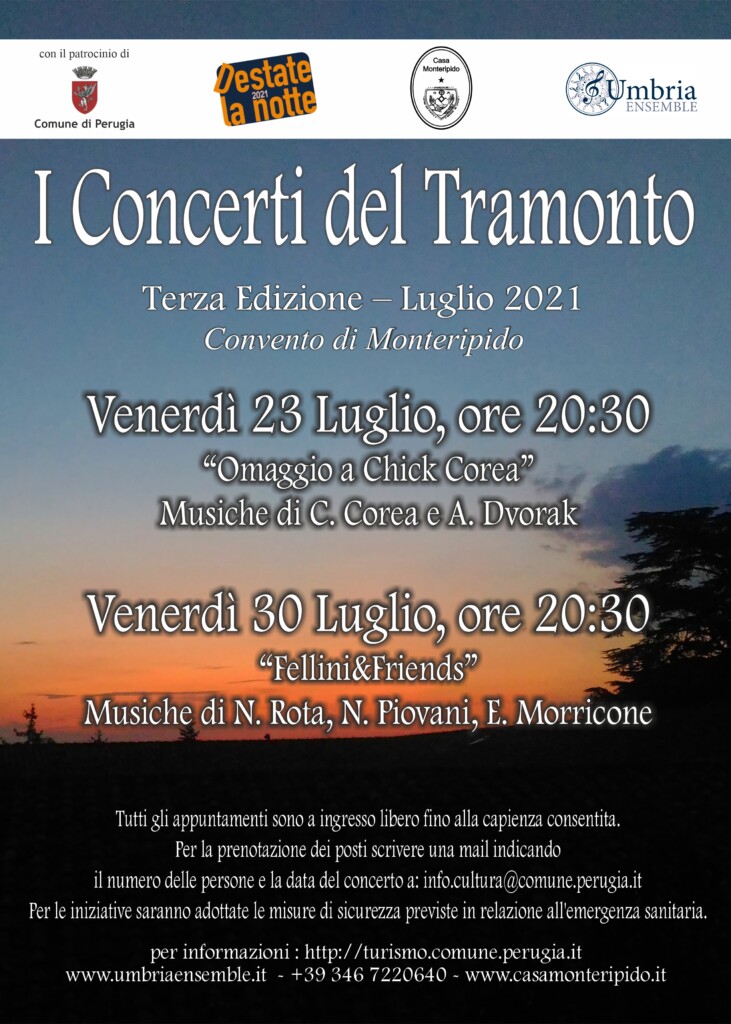 Locandina Concerti del Tramonto